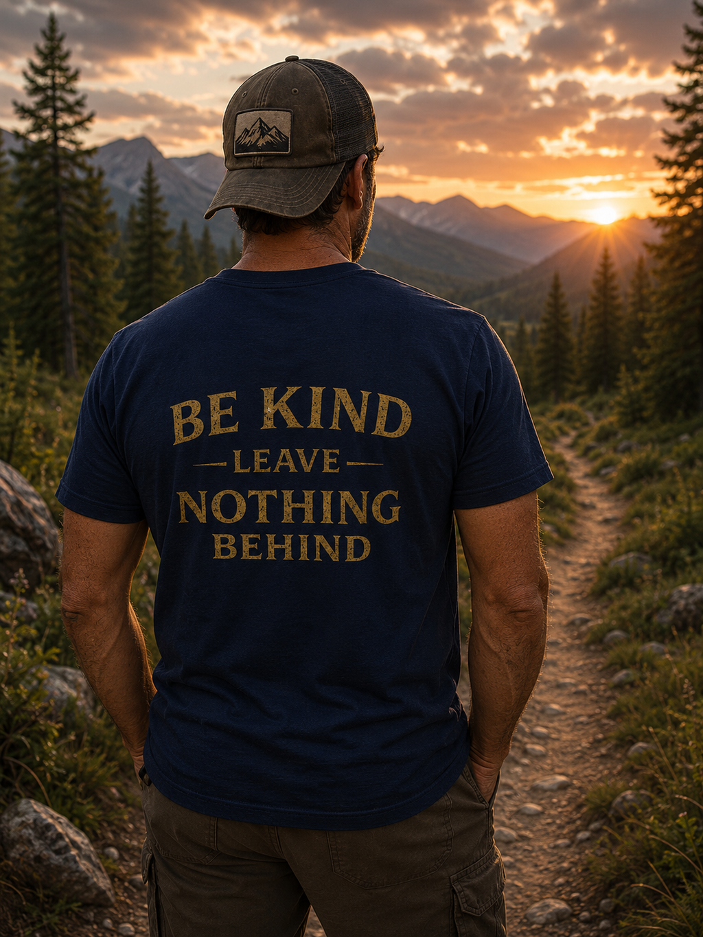 Be Kind. Leave Nothing Behind Vintage Tee