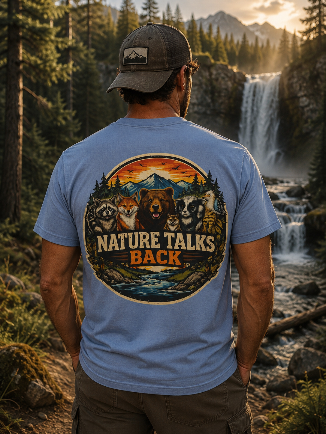 Nature Talks Back Logo Graphic Tee