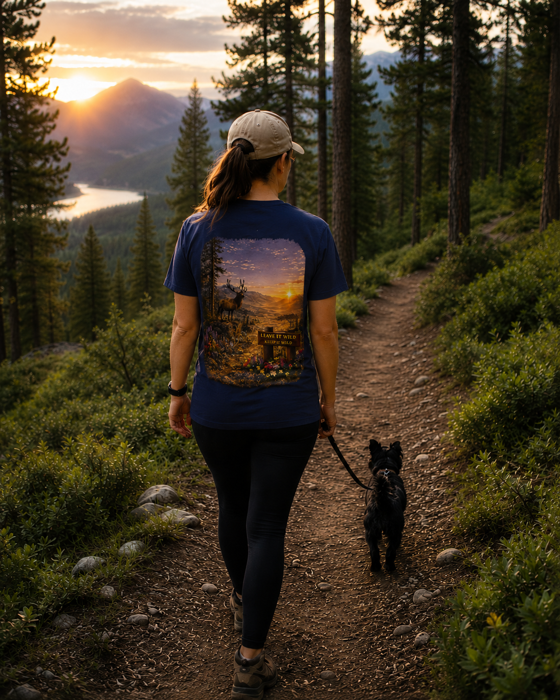 Leave It Wild Elk Sunrise Tee