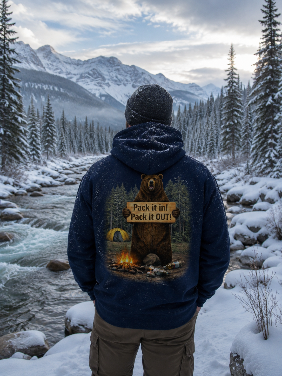 Pack It In Pack It Out Graphic Hoodie