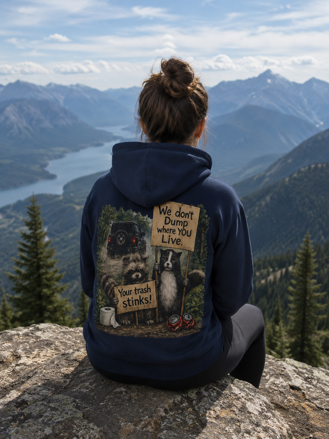 We Don't Dump Where You Live Graphic Hoodie