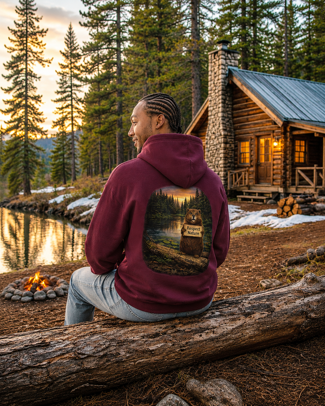 Respect the Wild Horse Graphic Hoodie