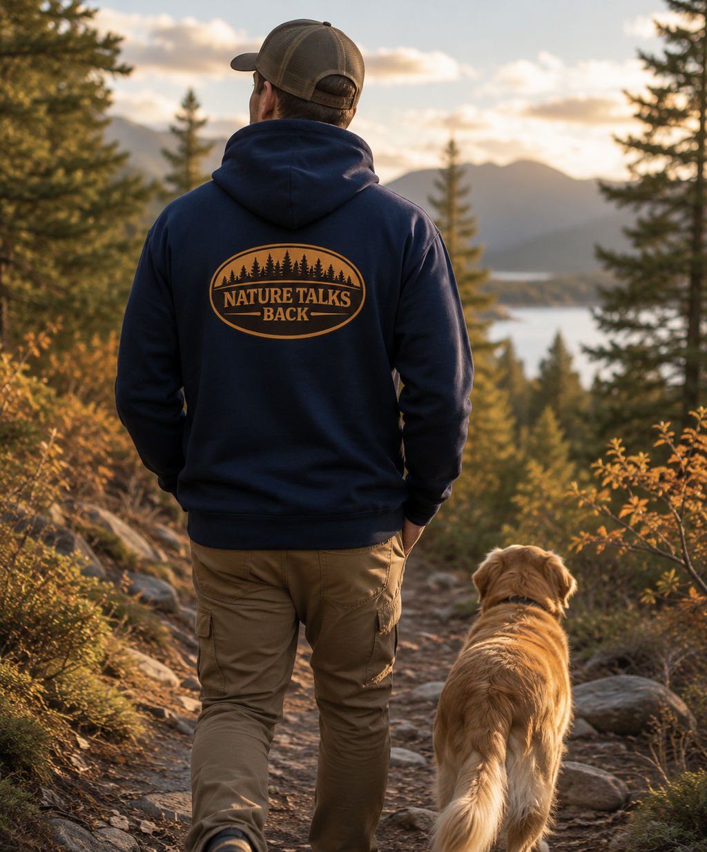 Outdoor Hoodie Minimalist Nature Hoodie
